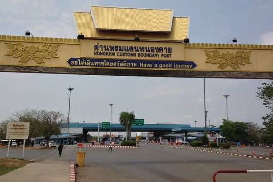 Laos Thailand Border at Nongkhai
